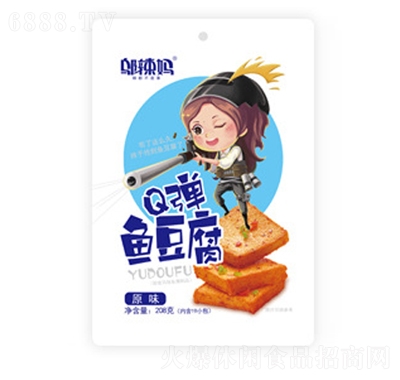 鄔辣媽魚豆腐豆腐干208g滑嫩魚板燒豆腐干原味